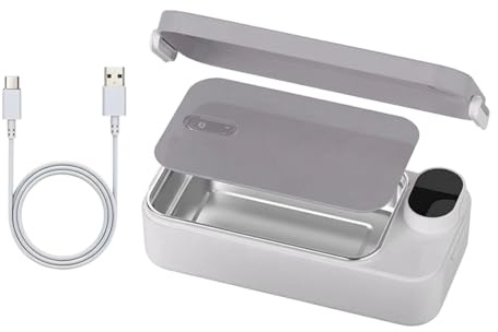 Shouxiut Lonchera eléctrica para adultos, calentador recargable, lonchera eléctrica inalámbrica con recipiente de acero inoxidable, para niños, niñas, adultos, hombres, mujeres, trabajo, viajes