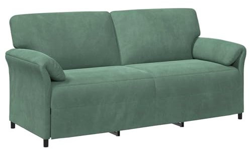 vidaXL 3-Sitzer-Sofa Meergrün 198 x 83 x 95 cm Samt