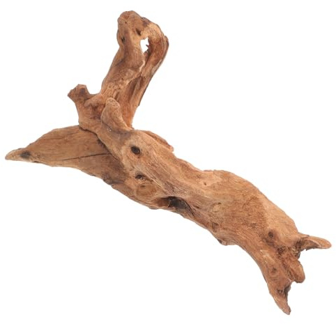 Totholz Aquarium Ornament Naturdeko Weihnachten Feier für Reptilien Braun | Holz, Zufällige Form, Stabile Platzierung, Realistische Struktur, für Terrarium und Garten