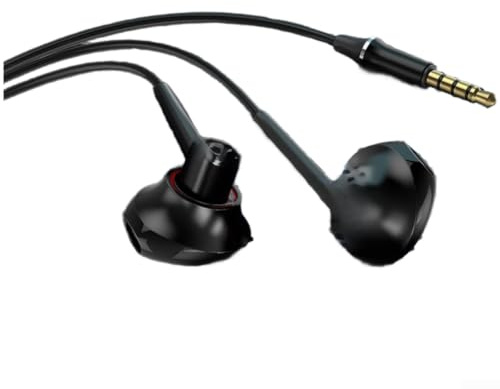 Wired Gaming Earbuds With Microphone For Battle Royale Games Featuring For Semi In Ear Design And Noise Isolation Technology Plus Type C And 3.5mm Connection Compatibility In Emerald Green Color(D)