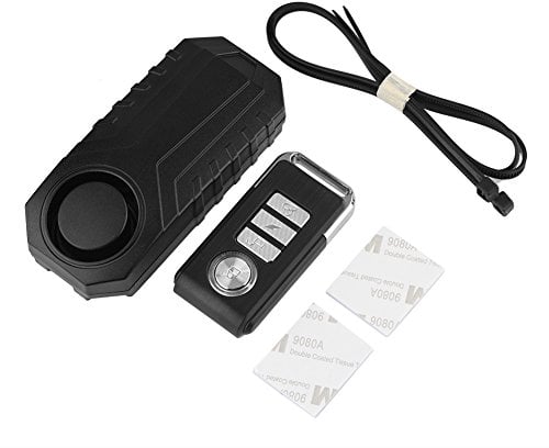 fosa Wireless Vibration/Motion Alarm with Remote Control Anti-Theft Alarm Bike/Motorcycle/Vehicle Security Alarm, Outdoor Waterproof Anti lost Bike Alarm Detector Sensor