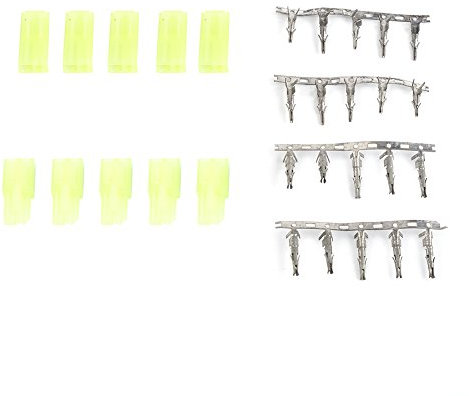 RC Model Toy Plug, 5 Pairs Mini Male Female Plug Battery Charger Connector for RC Aircraft Planes Drone Cars
