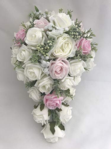 wedding bouquet brides teardrop