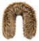 Futrzane Classic Fourrure pour Capuche - Col Amovible - Echarpe Fausse Fourrure (XS, Bronze Classic)