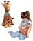 EcoBuddiez - Giraffe von Deluxebase. Mittelgroß 24cm weiches Plüschtier aus recycelten Plastikflaschen. Umweltfreundliches kuscheliges Geschenk für Kinder und süß Stofftier für Kleinkinder.