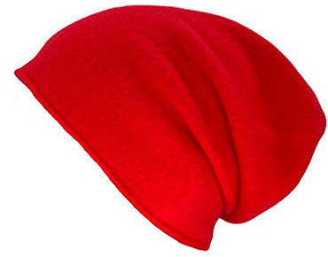 Kopka Wintermütze Strickmütze für Damen/Herren aus 100% Merinowolle (rot/Feuer)