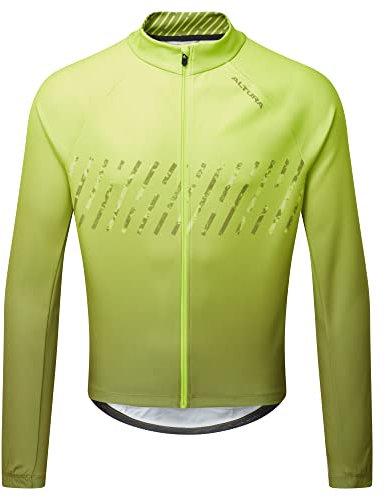 Altura Men's Airstream Long Sleeve Cycling Jersey - Lime - Large