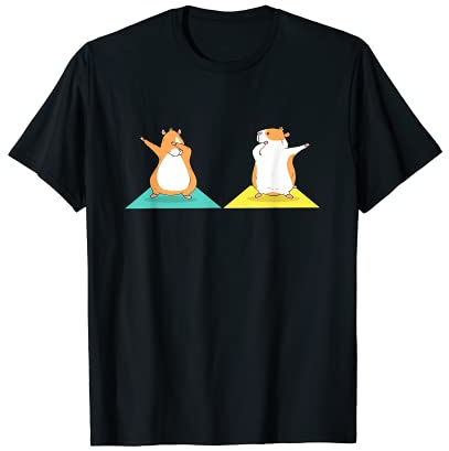 Yoga Hamster T Shirt Funny Dabbing Hamester T-Shirt