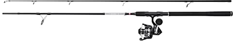 PENN Pursuit IV Spinnruten- und Rollen-Combos - Salzwasser-Spinnfischen für Seebarsch, Barsch, Seelachs, Lippfisch, 2.44m |80-120g, Black Silver