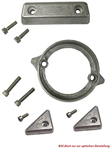Saarwebstore Navalloy Anoden Set Volvo Penta Z-Antriebe 280/290 Duoprop SX DPA DPS Anodenmetall alle Gewässer Süßwasser Salzwasser Anodensatz (Volvo Penta 290 DP)