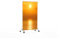 Riscaldatore a infrarossi Könighaus - 800 watt - a basso consumo = riscalda in 2 minuti - con piedini e termostato - riscaldatore mobile - look piacevole con motivo: Sole