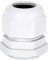 25Pcs Plastic M40 Cable Gland for Connection 22mm-32mm Wire - Waterproof IP68 Electrical Conduit Compression Connector with Locknut Stuffing/Washer (White)