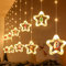 3M Weihnachtsdeko Fenster Beleuchtet Led Mit Timer, 8 Modi Fensterbeleuchtung Weihnachten Batterie, Weihnachtsbeleuchtung Innen Fensterbank, Fensterdeko Hängend Leuchtend Sterne Rentier Kinder (Stern)