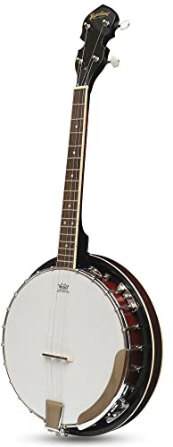 Heartland 4-Saiten-Banjo, geschlossene Rückseite, 17 Bünde, Linkshänder, 4 Saiten, irisches Tenor-Banjo, kurze Skala