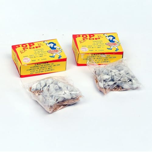 vama Knallerbsen Retro Horse Brand - Knallteufel Scherzartikel für innen und außen, Feuerwerk für Partys, Silvester und Späße, 50 Stück je Packung (6)