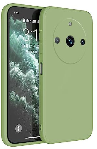 Topme Funda para Realme 11 Pro/Realme 11 Pro+ / Realme 11 ProPlus (6.7 Inches) Carcasa Caja Case Estuche, Funda Protectora de Piel de Silicona TPU - Verde Matcha