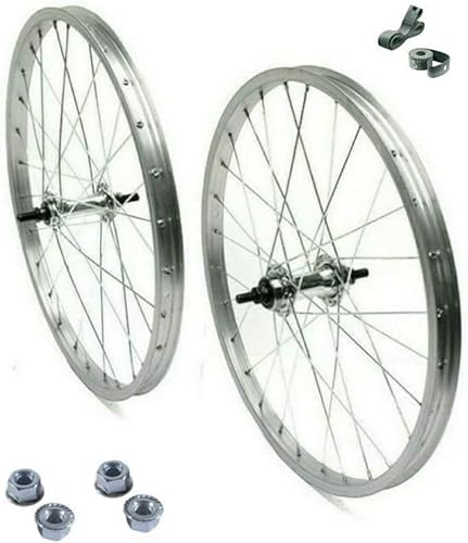 COPPIA RUOTA/CERCHIO ANTERIORE + POSTERIORE 24 X 1.75 BICI ATTACCO STANDARD 1 VELOCITÀ ALLUMINIO/ACCIAIO 24X1.75 OLANDA - BICICLETTA CITY BIKE - PASSEGGIO DADI DI FISSAGGIO E FLAP INCLUSI