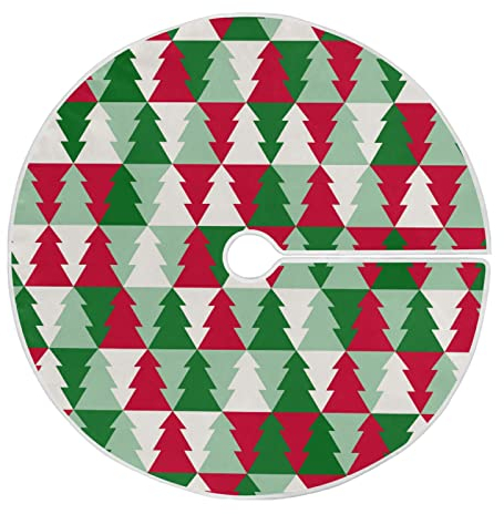 91cm/36Inch Weihnachtsbaumdecke Weihnachtsdecke Baum Christbaum Decken Für Neujahr Party Heimdekorationen Weihnachtsfeier Weihnachtsbaum Grün Rot