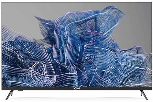 KIVI 32H750NB Smart TV con Marco Fino - Televisor de 32 Pulgadas HD, Smart TV 32, Televisión 32 HLG, Sonido JVC, Android TV, Control por Voz, Wi-Fi, Bluetooth, para Netflix