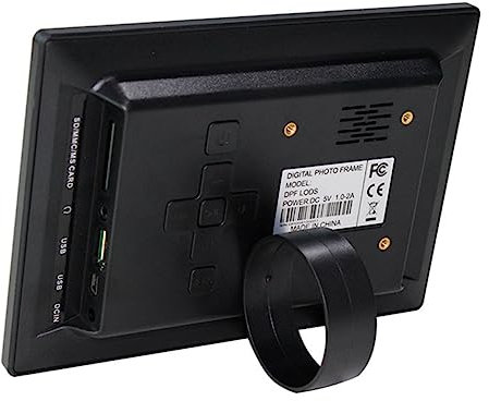 Gatuida Marco Digital Led De Reproductor De Fotos Electrónico Compatible con USB y Tarjetas Pantalla Clara para Imágenes Videos y Música para Escritorios y Paredes