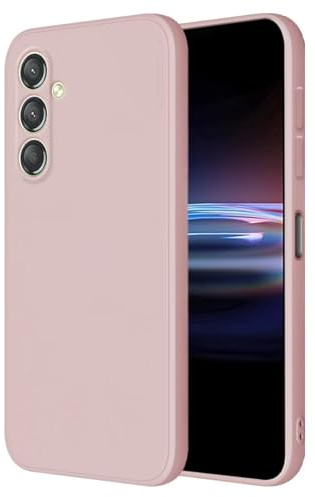 HONLEN Coque pour Samsung Galaxy A35 5G Protection Étui, (6.5 inches) Liquide TPU Silicone Case Anti Rayures Ultra Mince Souple Cover en Silicone Poudre de Sable