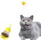 KONOATOR Interactive Cat Toy – Engaging Tumbler Design with Teaser Wand & Treat Dispenser – Durable, Non-Toxic, and Safe for Indoor Play – Ideal for Exercise and Boredom Relief (Yellow)