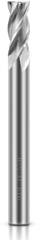 ASNOMY 4-Flauta Fresa Perforadoras, Fresa de Punta, 6mm HSS CNC Fresa de Mango Recto Brocas de Corte Juego de Herramientas para Madera Aluminio Titanio Acero