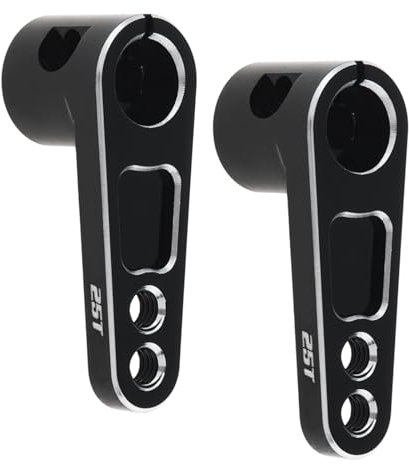 DiGiYes 2 Stück CNC-Aluminium 25T Servo Horn 25 Zähne Motor Lenkarm Fit für Futaba Savox Power HD / Ersatz für 1/8 1/10 RC Off-Road Crawler Drift Racing Car