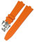 TWRQA Konvexe Fluoro-Gummi-Uhrenarmbänder, 24–7 mm, passend für Vacheron Constantin Übersee, Schnellwechselgerät, blau, schwarz, orange, 24x7mm, Achat