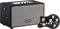 Rocktile GP-10 / BB-860A Set Amplificador para Guitarra con 6 Modelos de Amp, Auriculares, Altavoz Bluetooth® Fullrange 5, Batería - Negro