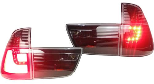 FREWSCN Auto Heckleuchte Rückleuchte für BMW X5 E53 1998~2006,Bremsleuchte Blinker Kontrollleuchte Standlicht Nebellichter Rückfahrlicht Zubehör