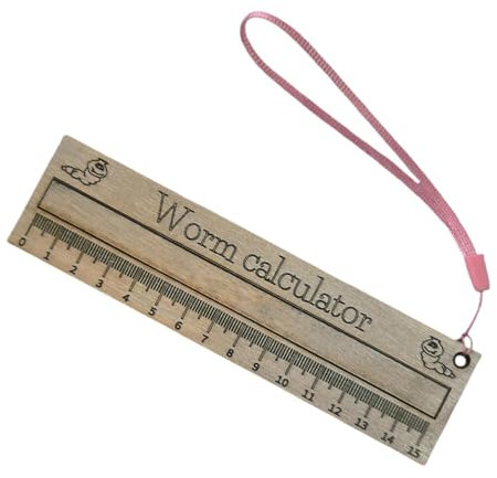 Leryveo Righelli a vite senza fine in legno, calcolatrice a vite senza fine - Calcolatore per in legno - Strumento di misurazione di precisione Calcolatore per per la misurazione dei invertebrati