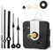 Kit di Riparazione per Orologio da Parete, Movimento Dell'Orologio al Quarzo con Albero Lungo da 31mm Meccanismo di Movimento Dell'Orologio da Parete Fai Da Te con 2 Paia di Lancette
