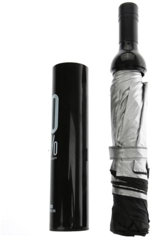Holibanna Parapluie Manuel pour Bouteille de Vin Noir - Uv Compact pour Un Transport Facile