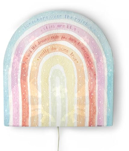 Hartendief Regenbogen Wandlampe | Für Baby- & Kinderzimmer | Kinderzimmerdesign | Handgemalt & nachhaltig