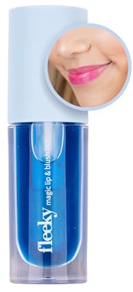 fleeky Magic Lip Tint & Blush – 2-in-1 Lippenpflege mit Farbe – Farbwechsel von Rosé bis Rot – pflegend & langanhaltend – Lipgloss & Rouge, Vegan, 5ml