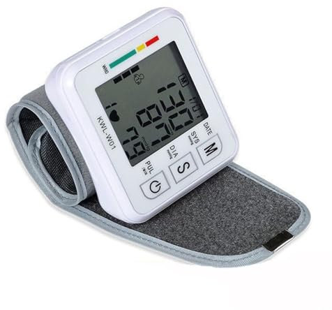Lvozize Tensiometro de Muñeca, Tensiómetro Digital Ajustable Medición Totalmente Automática Tensión Arterial de Muñeca fácil de usar - Para 2 Usuarios Gran Pantalla Memoria