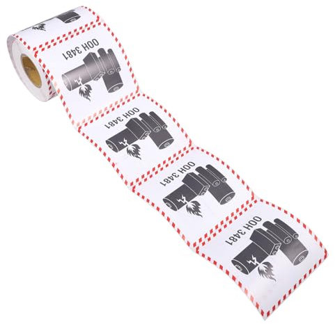 Angoily 300pcs Lithium Battery Warning Sticker Labels Caution Stickers for Shipping Batteries