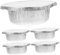 ibasenice 5 Piezas sartenes pequeñas Bandejas de Aluminio para Hornear Bandejas de Aluminio para Asar sartenes Redondas de Aluminio Deberes moldes para Pasteles de Papel de Aluminio Silver