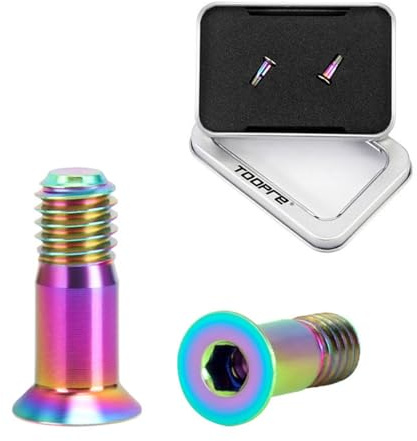 HOUSON Titan Schrauben Set für Schaltwerk Rollen (2x M5x14.2) - TC4 Leichtbau, PVD-Beschichtet, Präzisions-CNC, Gewichtsoptimiert