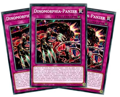 Dinomorphia-Panzer - Playset (3 Karten) - MP23-DE040 - Common - 1. Auflage - Deutsch - Yugioh - 25th Anniversary Tin: Dueling Heroes Mega Pack - mit RC-Fieldcenter