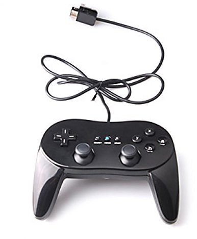 Lookshop® Manette Filaire Classique pour Wii U - Noire