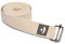Bodhi Yogagurt | ASANA Belt aus 100% Baumwolle | Praktisches Yoga-Zubehör zur Dehnung | Yoga-Gurt mit Schiebeschnalle aus Metall | Anfänger & Fortgeschrittene | 250 x 3,8 cm (natur)