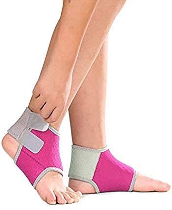 ITODA Children's Ankle Support Boys Girls Sport Ankle Brace Lightweight Adjustable Ankle Guard Strap Breathable Ankles Guard Protector for Spains Arthritis Running Cycling Football Skating