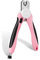 Flexzion Dog Nail Clipper - Pet Cat Toe Claw Trimmer Scissor Grooming Tool with Stainless Steel Blades File Easy Grip Handle Safety Guard to Avoid Overcutting for Small Medium Large Breed Puppy (Pink)