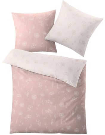 Kleine Wolke Leone Bettwäsche, Bettbezug, Cotton, Rose, 135 x 200 cm