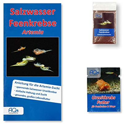 Artemia Zucht Set (klein) für Aquarianer - mehr als 1.000.000 Eier - mit Futter und Anleitung, Artemia franciscana