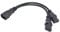 Aofan Y-Adapter Kabel, C14 Stecker auf 2X C13 Buchse, 30 cm, 250V/10A, für PC, Monitor, UPS