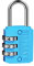 SISAV 3 Digit Combination Lock,Gym Padlock,Outdoor Padlock,Suitable for School Lockers,Tool Boxes,Travel Backpack,Hasp(Blue 1pack)