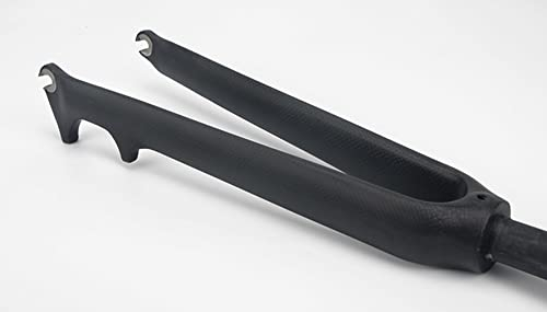 QHY Carbon Road Bike Fork 700C 1-1/8”Ultralight 3K Bicycle Suspension Fork Disc Brake QR 396g (Color : Matte Black, Size : 700C)